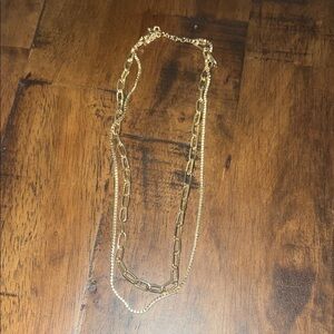 Brand New Altard State Elegant Gold Chain double stranded Necklace